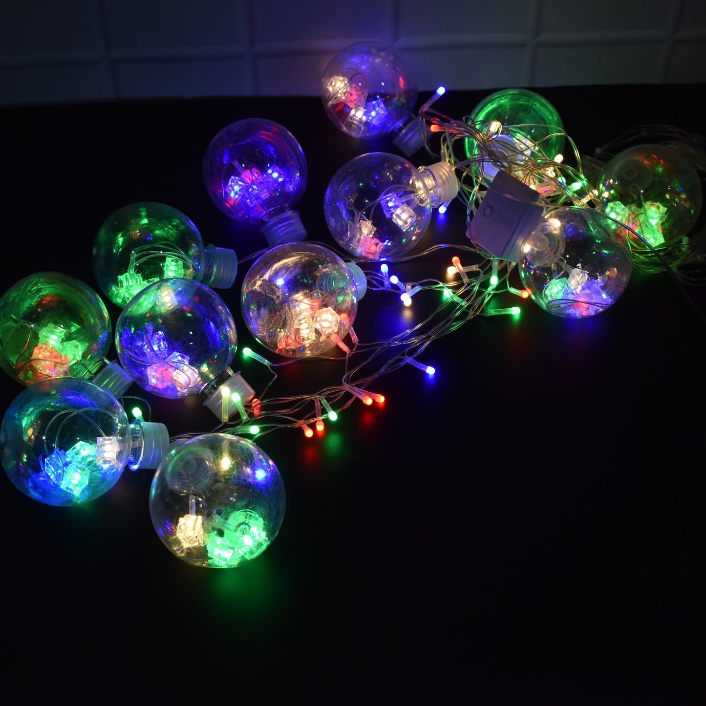 12 Wish Balls Window Curtain String Lights with 8 Flashing Modes Decoration for Home Decoration, Diwali & Wedding LED Christmas Light Indoor and Outdoor Light ,Festival Decoration (Plastic, Multi Color)