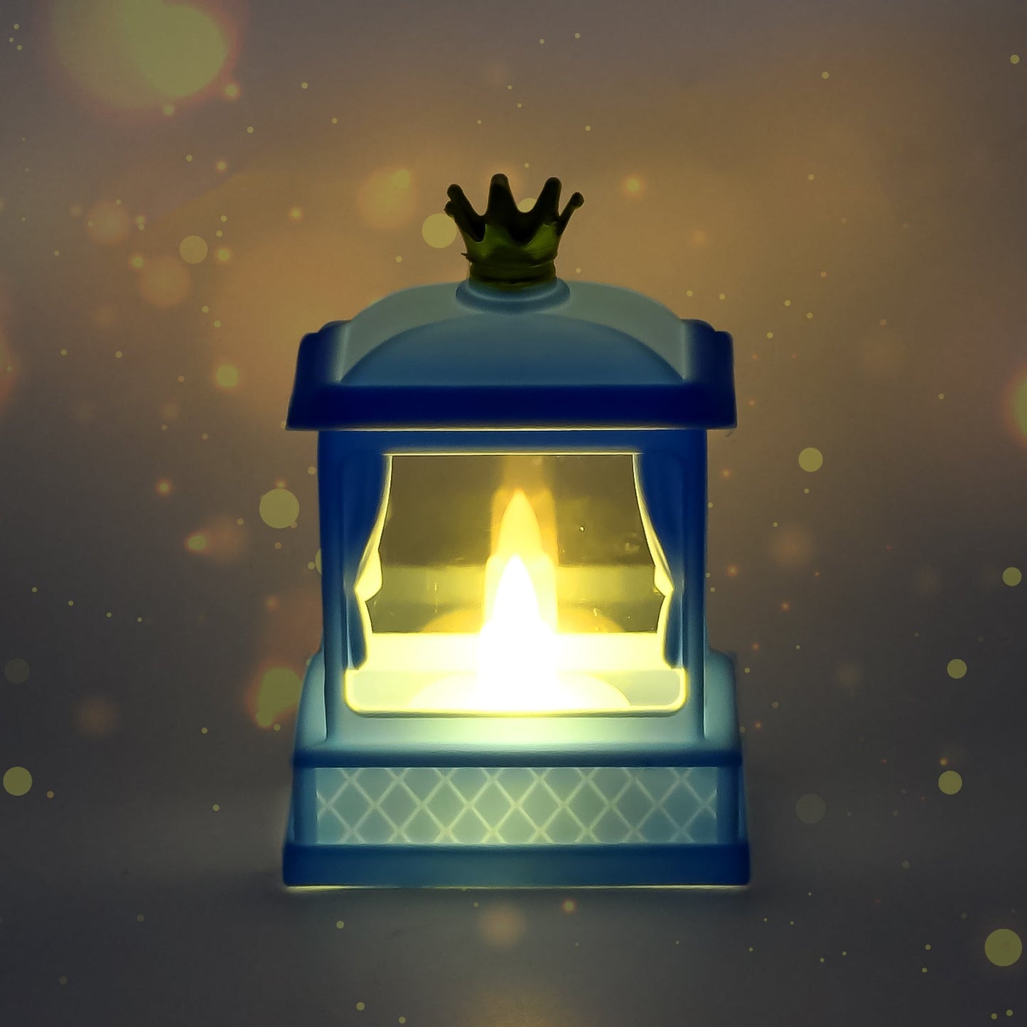 Acrylic Battery Operated Mini Square LED Lantern, Diwali (1Pc)