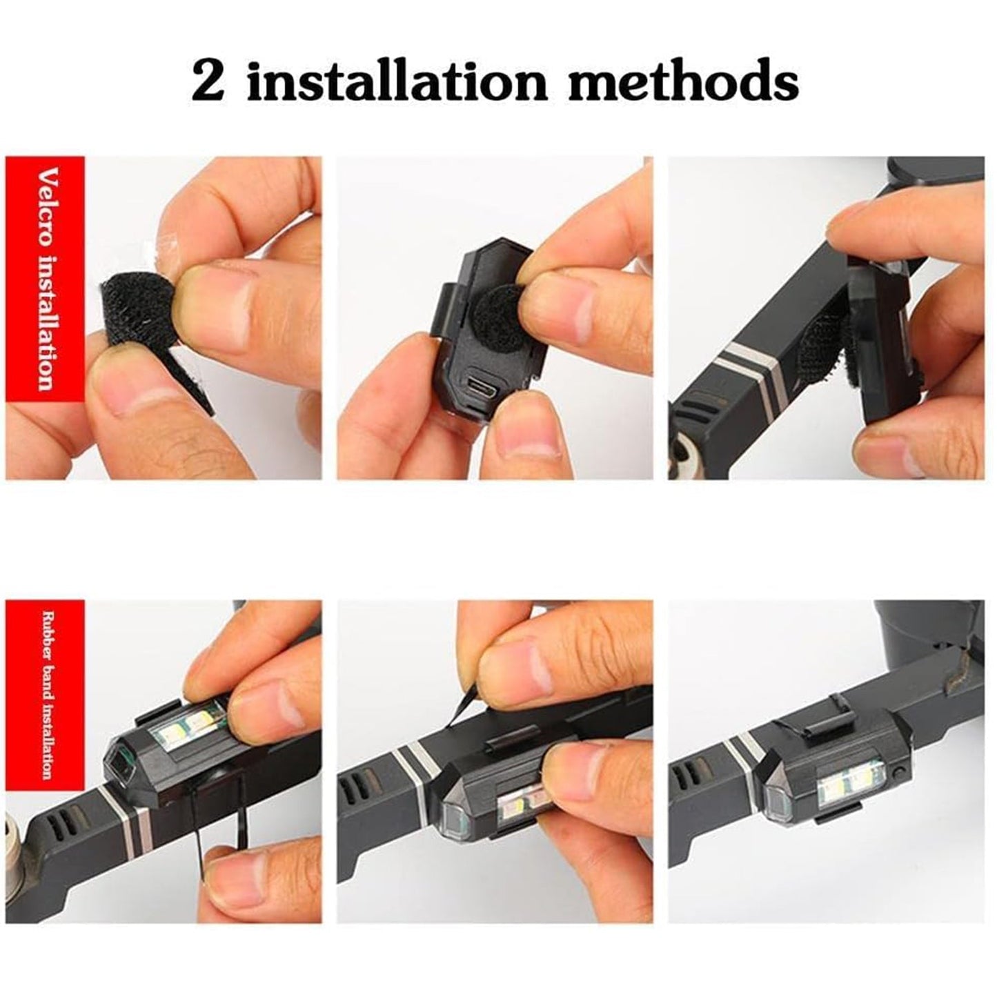 Mini LED Strobe Lights, Waterproof Lights, Lightweight RGB LED Lights Drone Strobe Lights Veicle Anti-Collision Strobe Light Bike Motocycle Lights USB Recharge Multi-colors