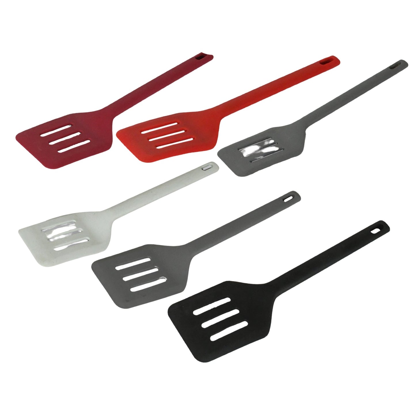 Multipurpose Silicone Spoon, Silicone Basting Spoon Non-Stick Kitchen Utensils Household Gadgets Heat-Resistant Non Stick Spoons Kitchen Cookware Items For Cooking and Baking (6 Pcs Set)