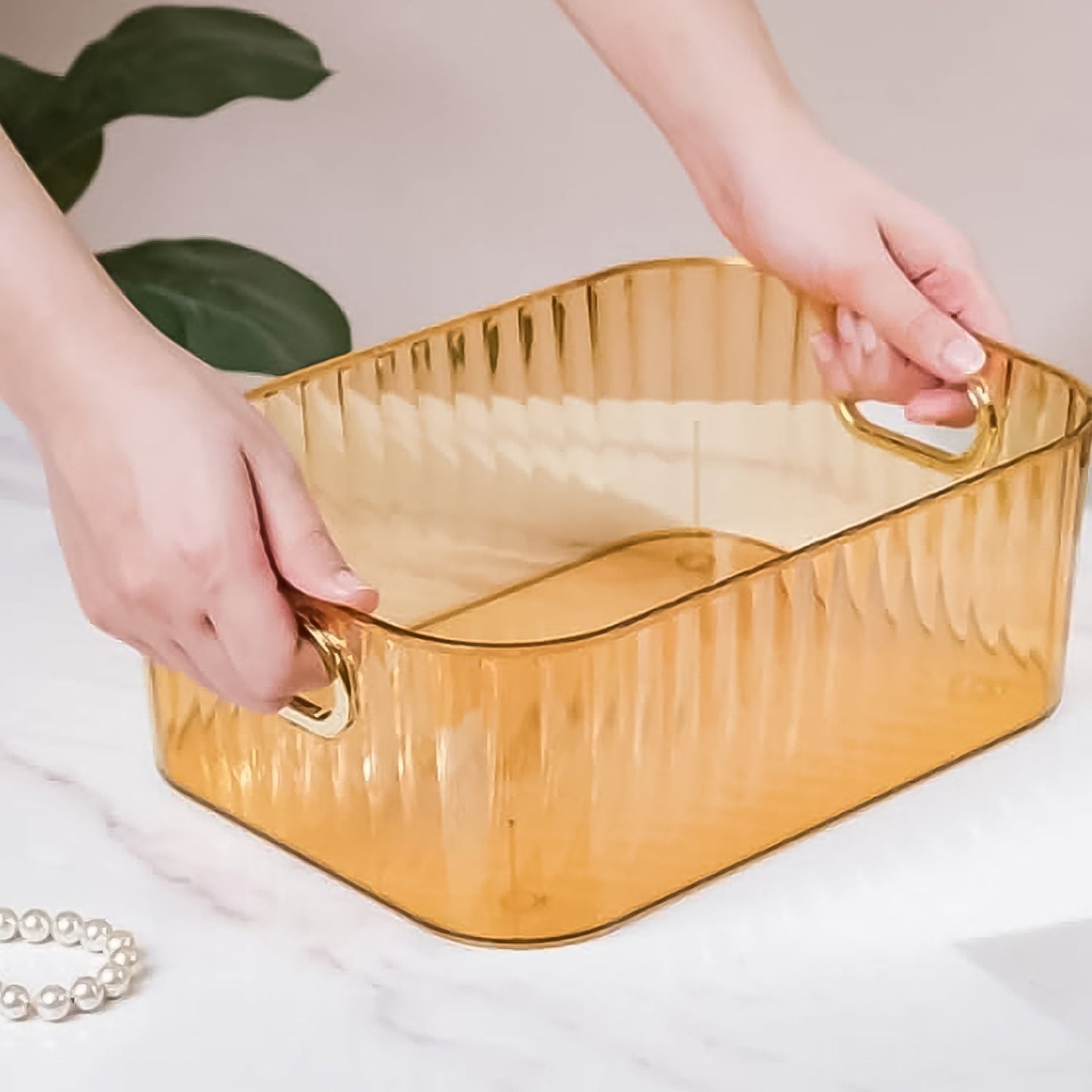 Multipurpose Transparent Storage Basket 