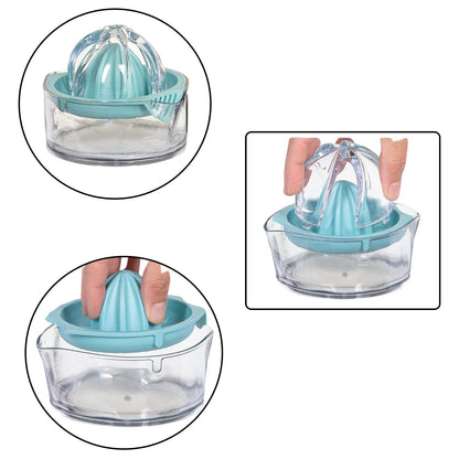 Manual Drink Orange Lemon Citrus Lime Fruit Juice Juicer Squeezer, BPA Free, Press & Pourer With Lid Plastic Manual (1 Pc)