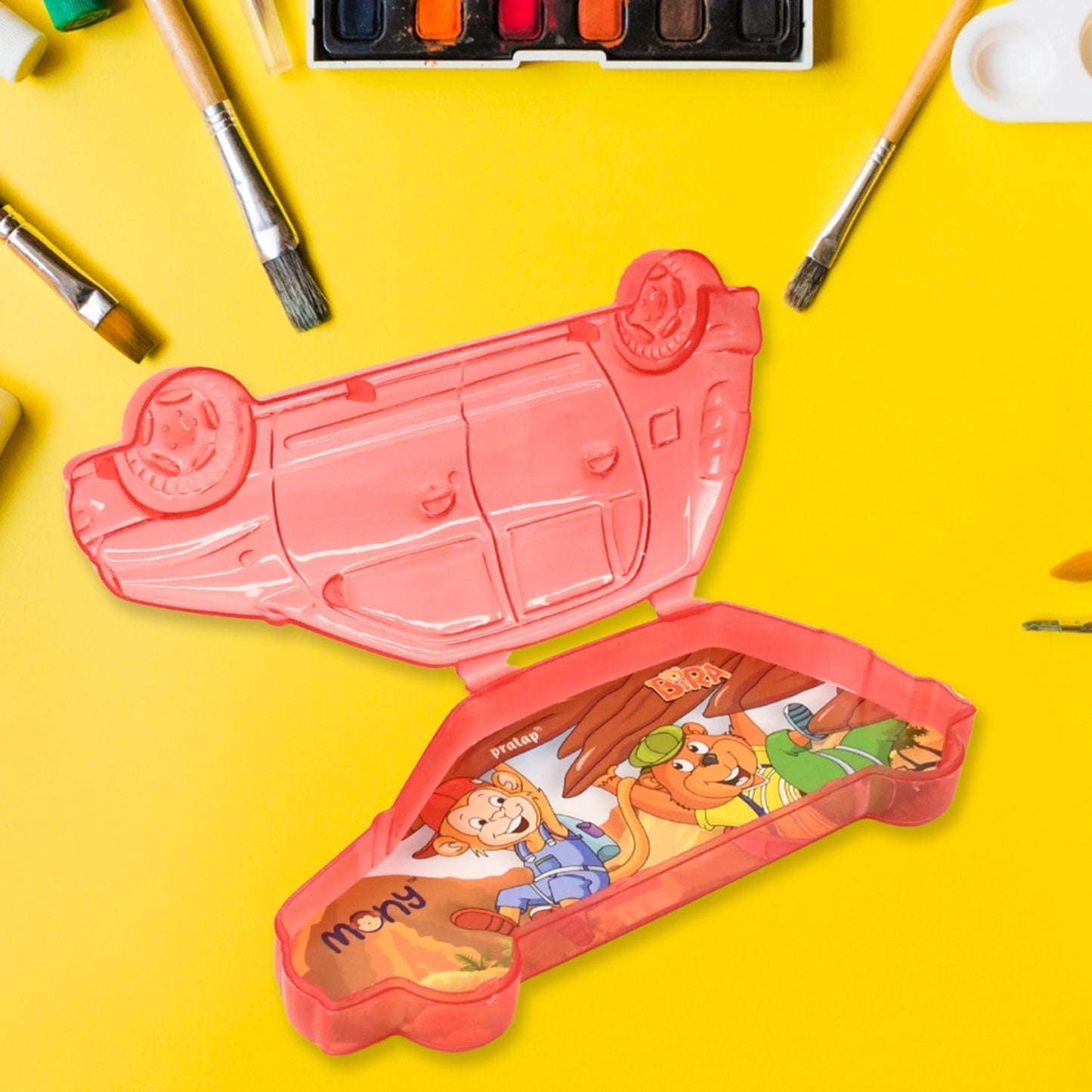 Car Shaped Double Layer Pencil Box