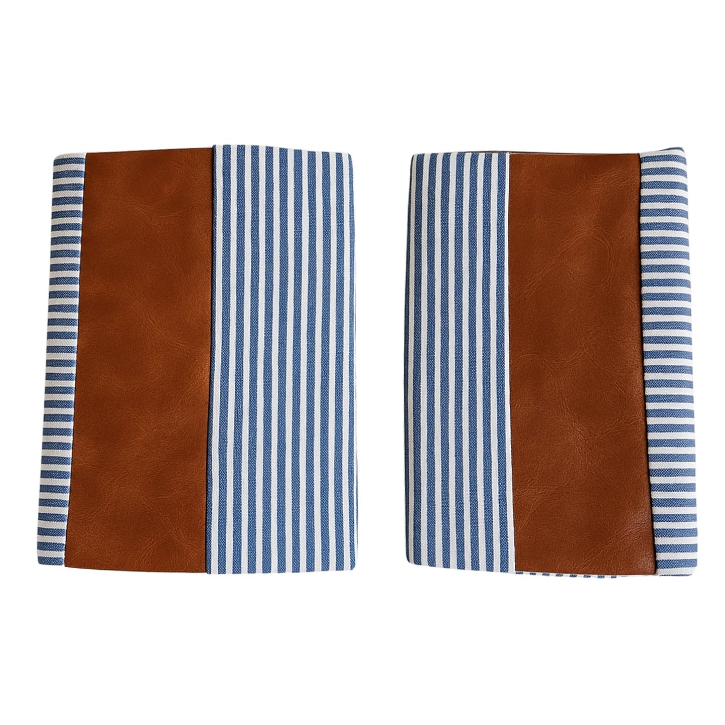 Pillow Covers, leather & cotton Cushion Covers (20 × 20 Inch / 1 Pair / 2 Pc)