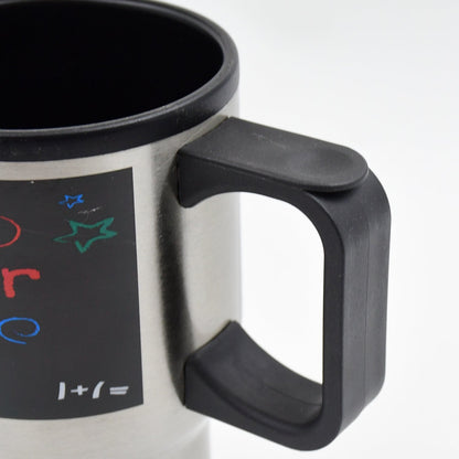 Stainless Steel Insulated Travel Mug - Double-Walled Vacuum Cup with Lid & Handle