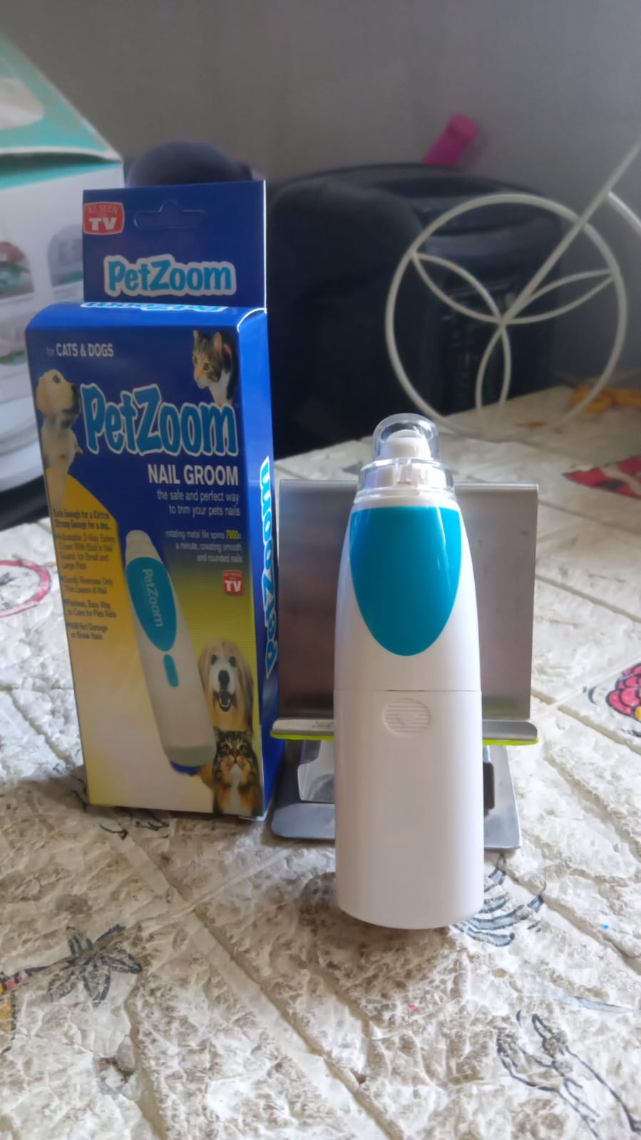Electric Pet Nail Paw Trimmer, Clipper for Dogs and Cats – Cordless Nail Grinding Grooming Tool (1 Pc / Battery Not Included)
