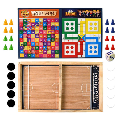 Retro Wooden Family Game Set