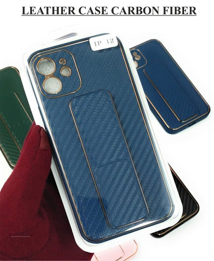 Samsung's Premium leather Carbon Fiber Hard Case & Covers Hard Case | Mobile Phone Cover | Back Case Cover Bumper Protection | Shockproof Protective Phone Case | Full Camera Protection
