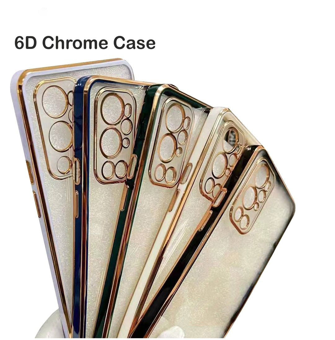6D Golden Chrome Case For Samsung