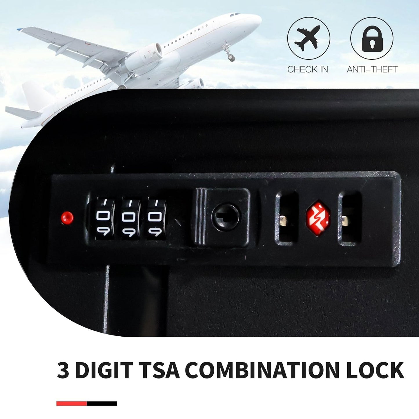 Mix Color Hard-Shell Luggage Trolley 4-Pc (set)